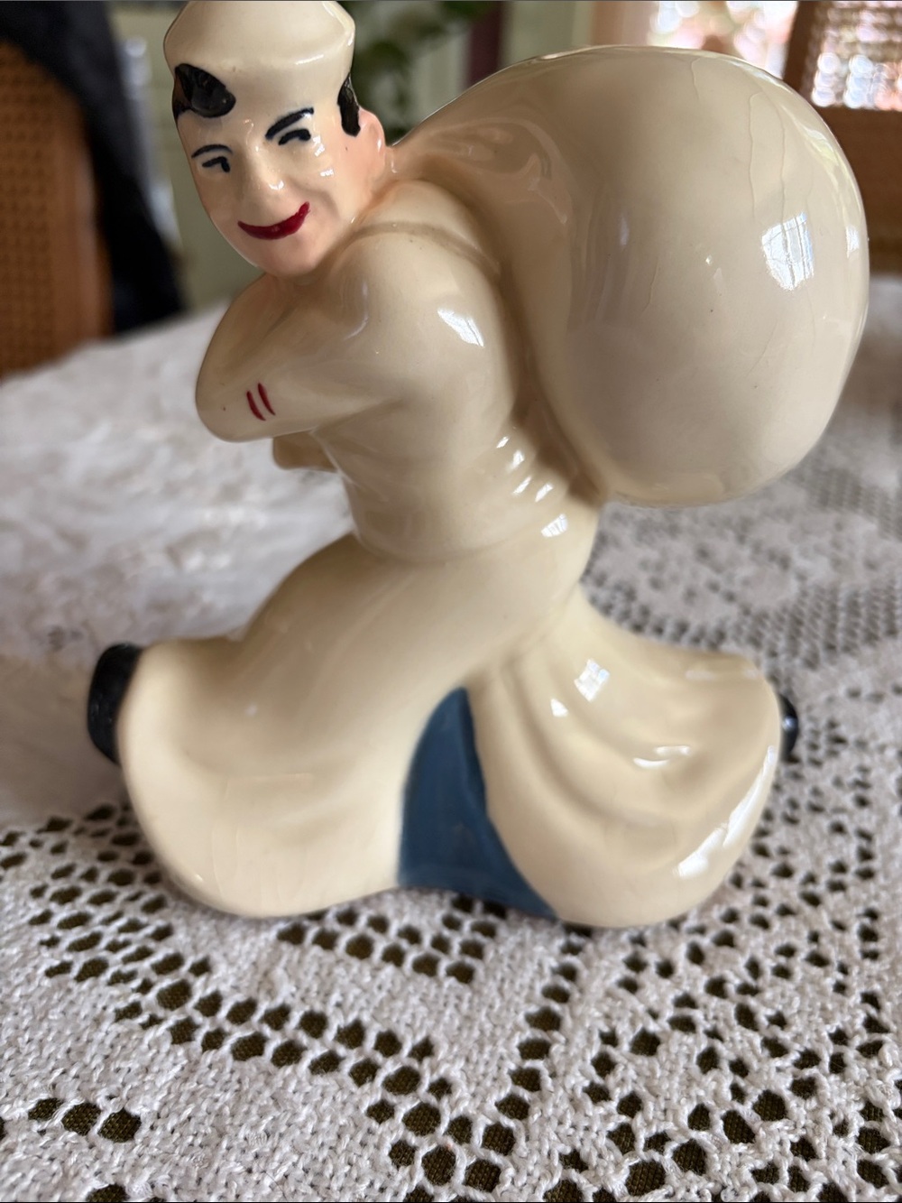 Vintage Mccoy Seaman’s Bank WWII Ceramic Bank Sailor Militia